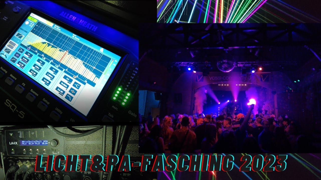 Fasching 2023 - Licht & PA  Aufbau | L-Acoustics KS 21 / A15 Focus