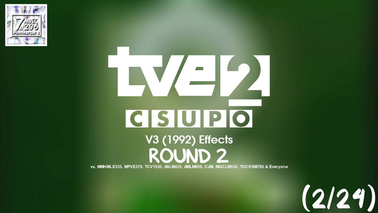 TVE2C V3 (1992) ER2 vs. MMHMLE335, MPVE379, TCV1530, ASLM425, AMLM859, CJM, MGCLM539, TOCRSM785 & EO