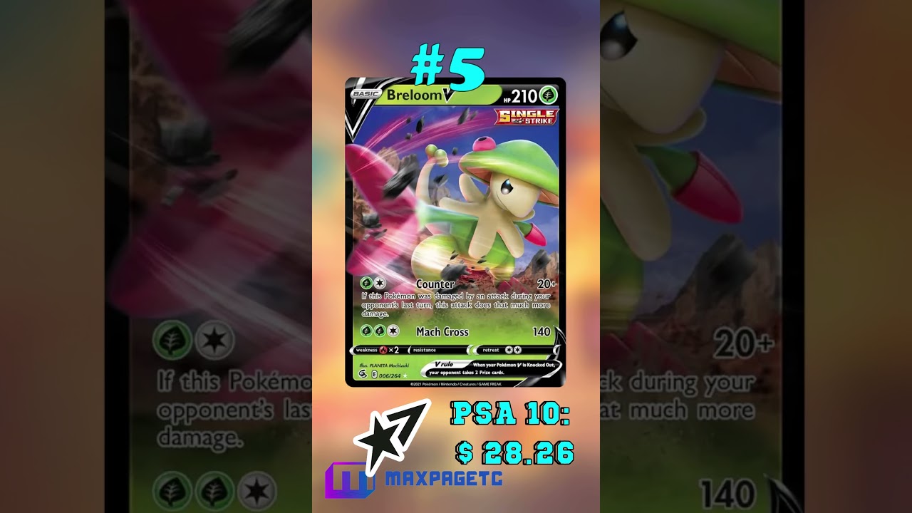 Top 10 Breloom Pok&eacute;mon Cards #tcg#pok&eacute;mon#breloom #pokemoncards #topcards