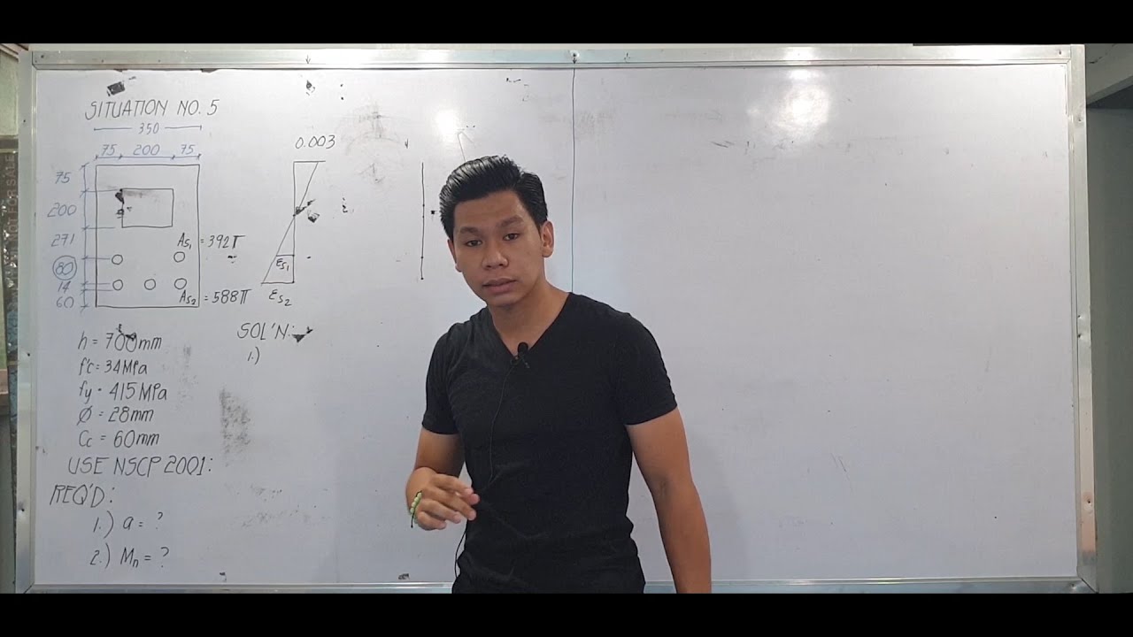Singly Reinforced Beam USD - Investigation - Sample Problem No. 5 - TAGALOG