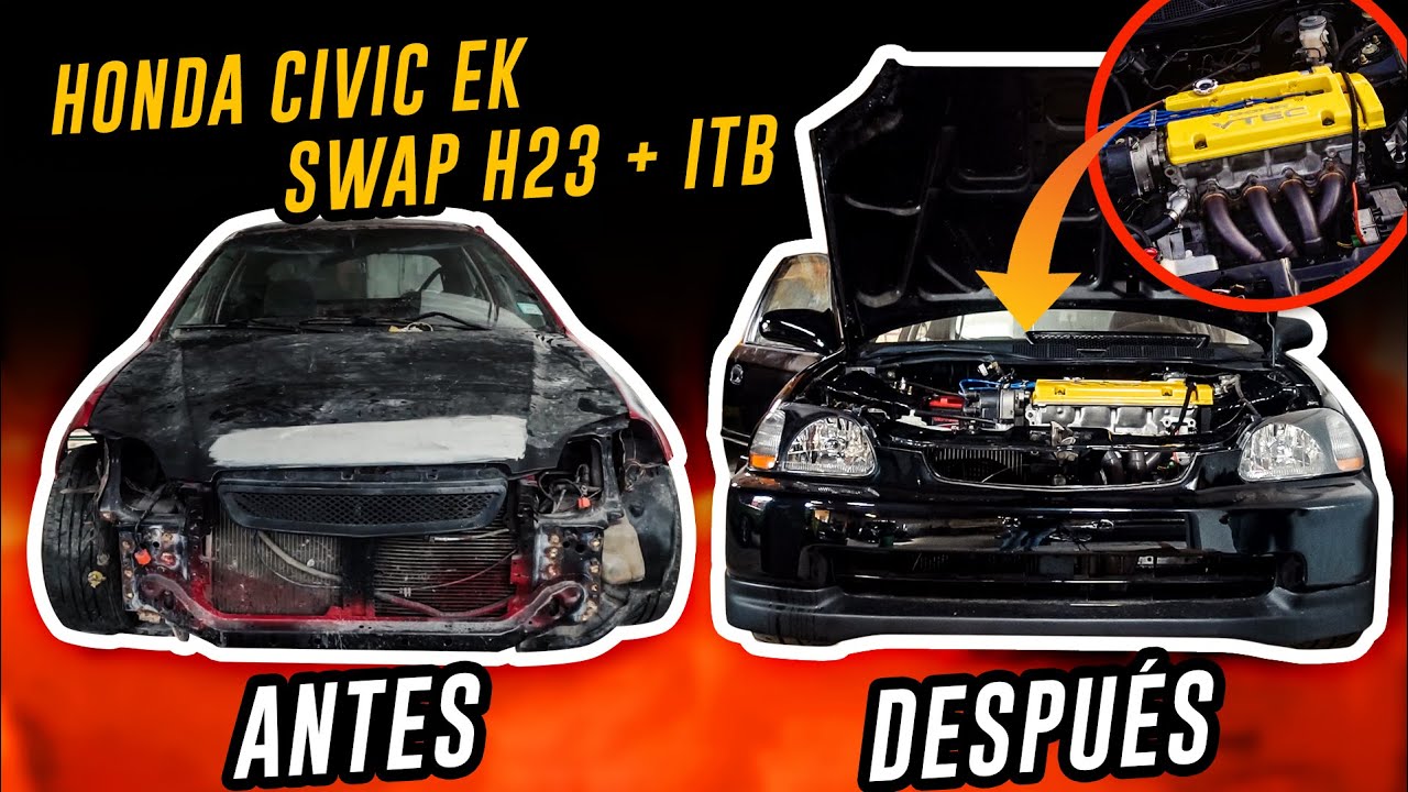 PROYECTO #HONDA #CIVIC #H22 🔥 DE INICIO A FIN 🔥 Stroker + ITB + MUCHOS EXTRAS