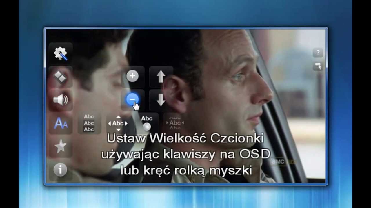 ALLPlayer - funkcje napis&oacute;w / pobieranie / ustawienia