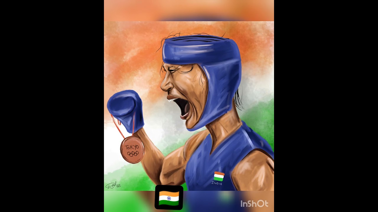 lovlina borgohain win bronze medal | Tokyo olympic | Digital art