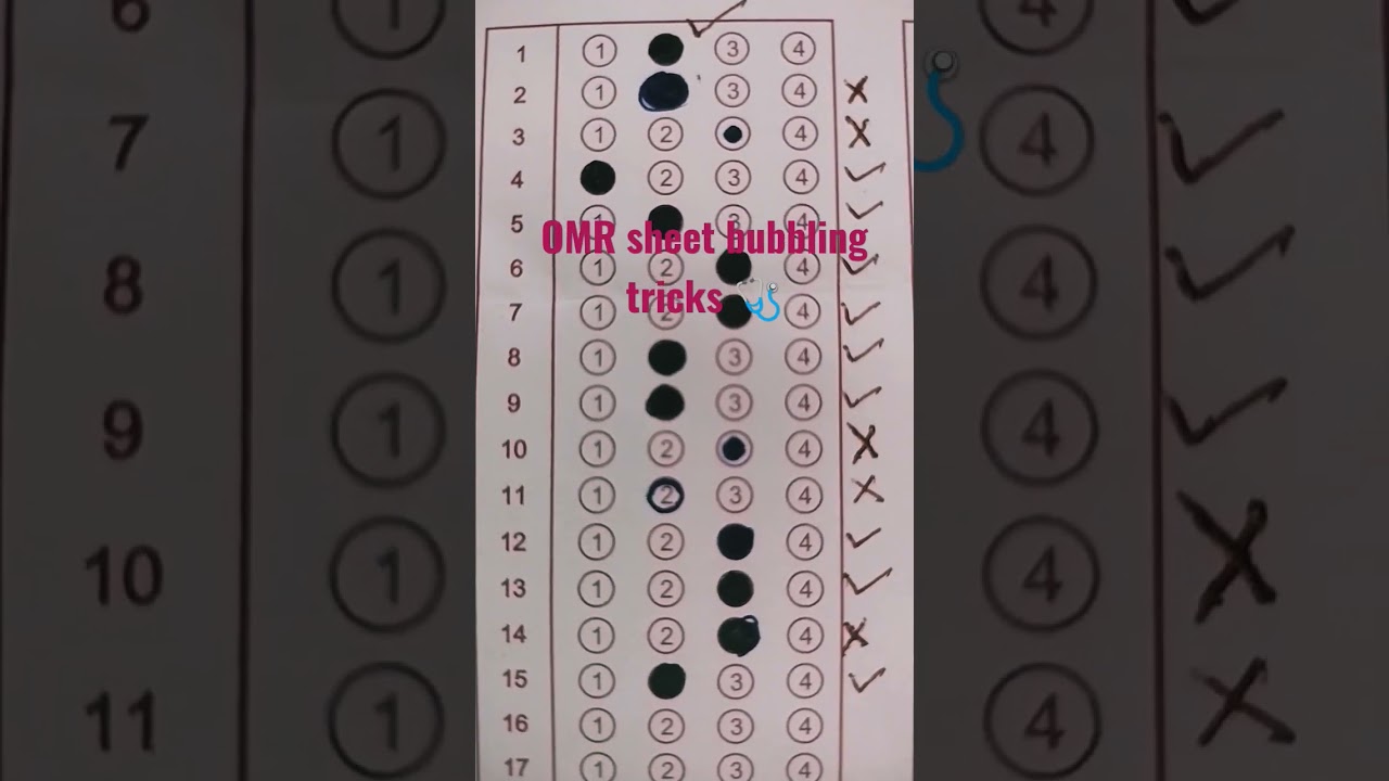 Do and Don't in OMR sheet bubbling/ nta omr sheet instruction/ #mock #mock #motivation #neet2023