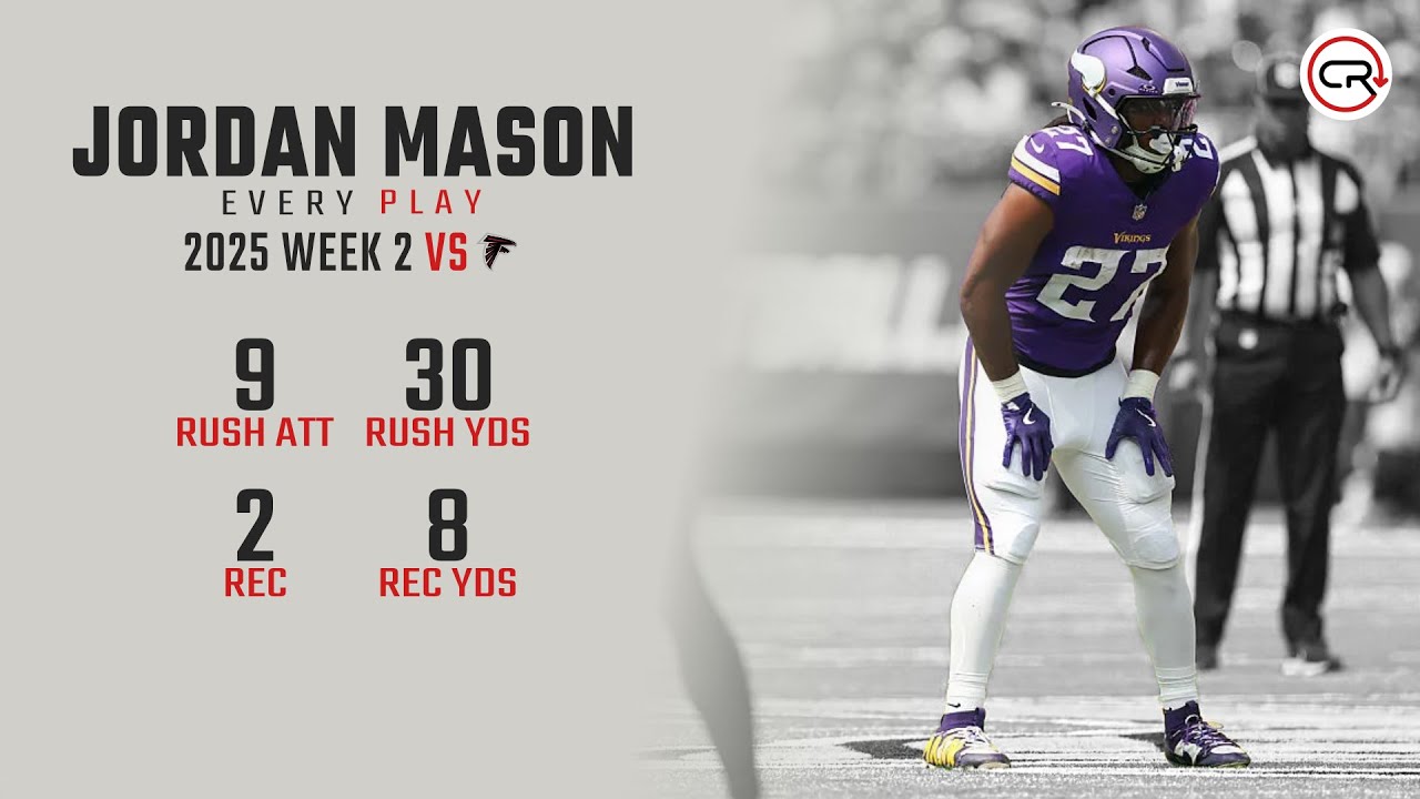 Jordan Mason Week 2 Highlights | Every Run, Target, and Catch vs Falcons