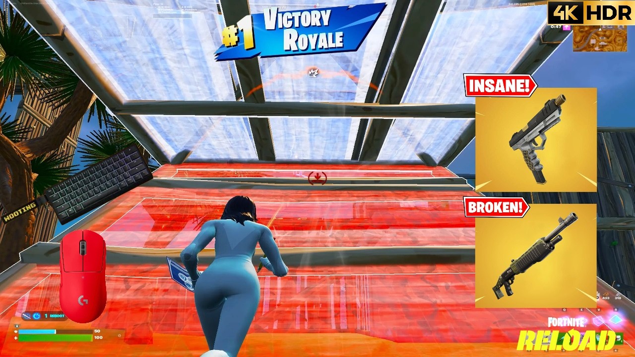Fortnite Ranked reload | high 17 kill solo gameplay wins | 240FPS