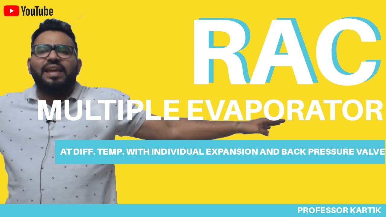 Multiple evaporator at diff. temp. with individual expansion valve and back pressure valve