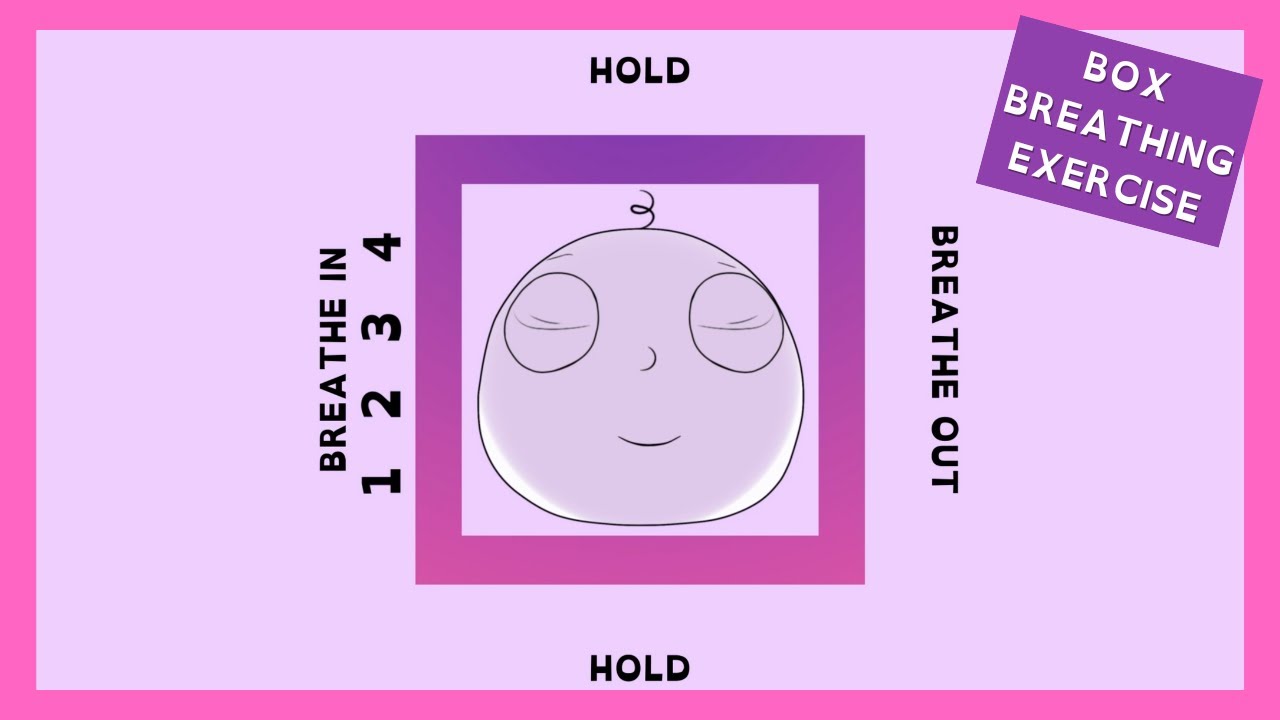 Deep Calm Breathing Exercise | Square Breathing Practice with Big Head Bob