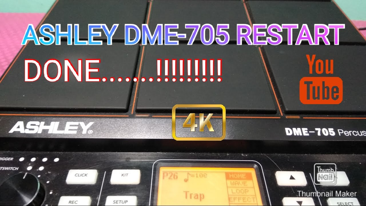 ASHLEY DME-705 KERUSAKAN RESTART( MATI SENDIRI )