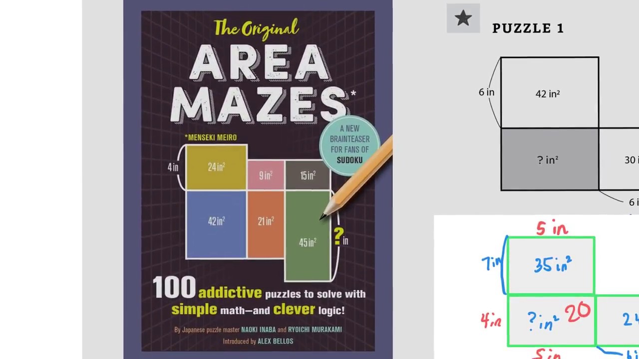 Area Mazes (how to solve these mathematical puzzles)