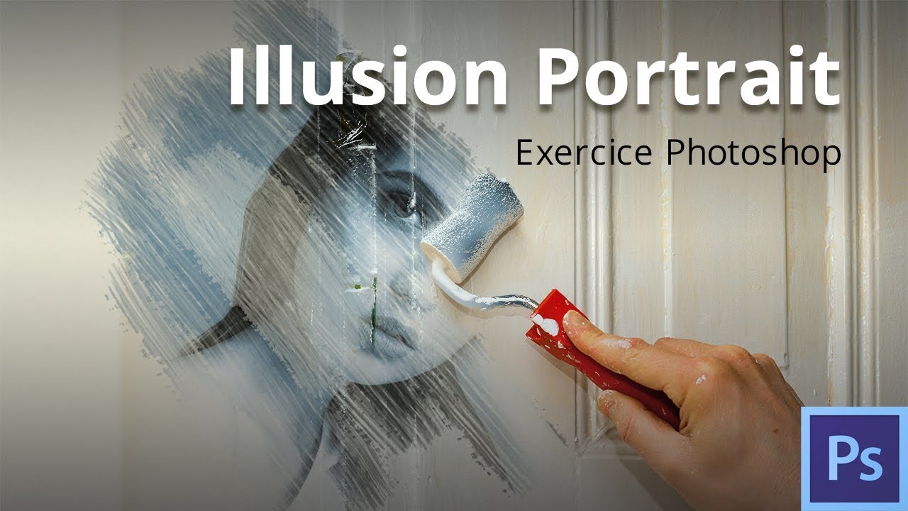 Portrait Illusion (exercice Photoshop )
