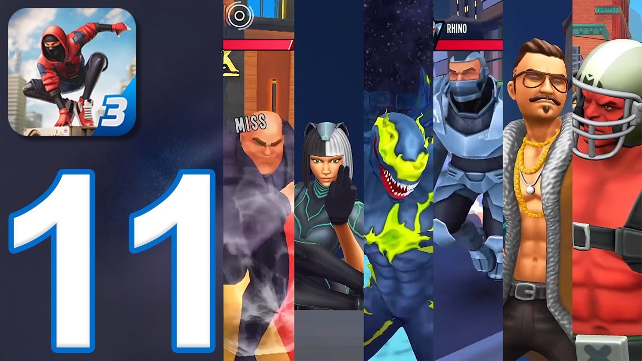 Super Fighter 3 - Gameplay Walkthrough Part 11 - All Bosses (iOS, Android)