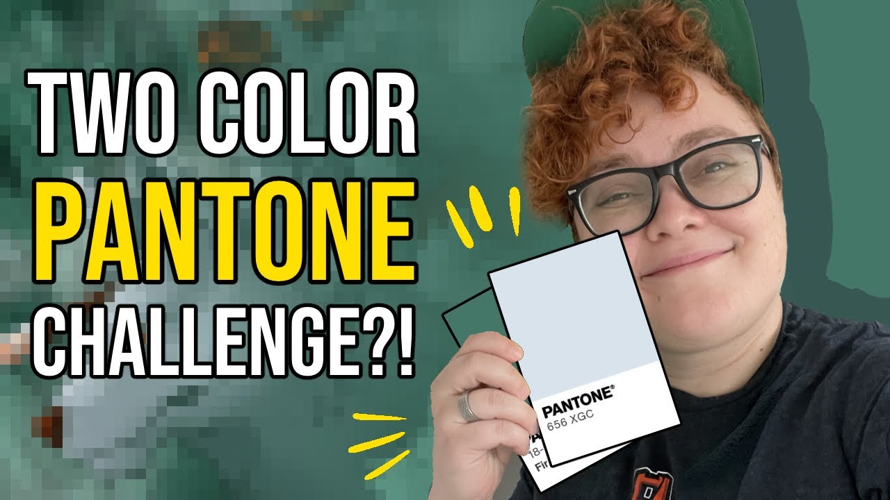 Коллаборация 50 художников с Pantone! Два цвета, одна картина! @CourageousPainting Pantone Challe...