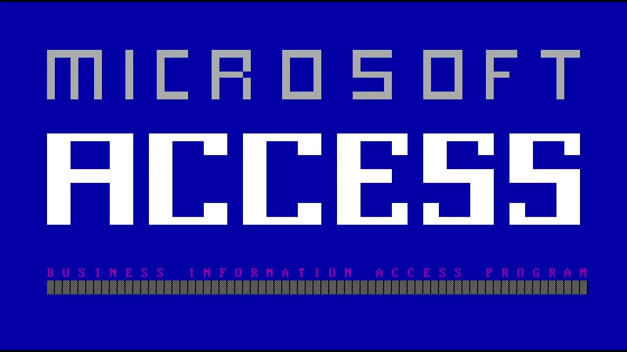 The DOS Sampler: Microsoft Access (Business Information Access Program) Demo - 1986/08