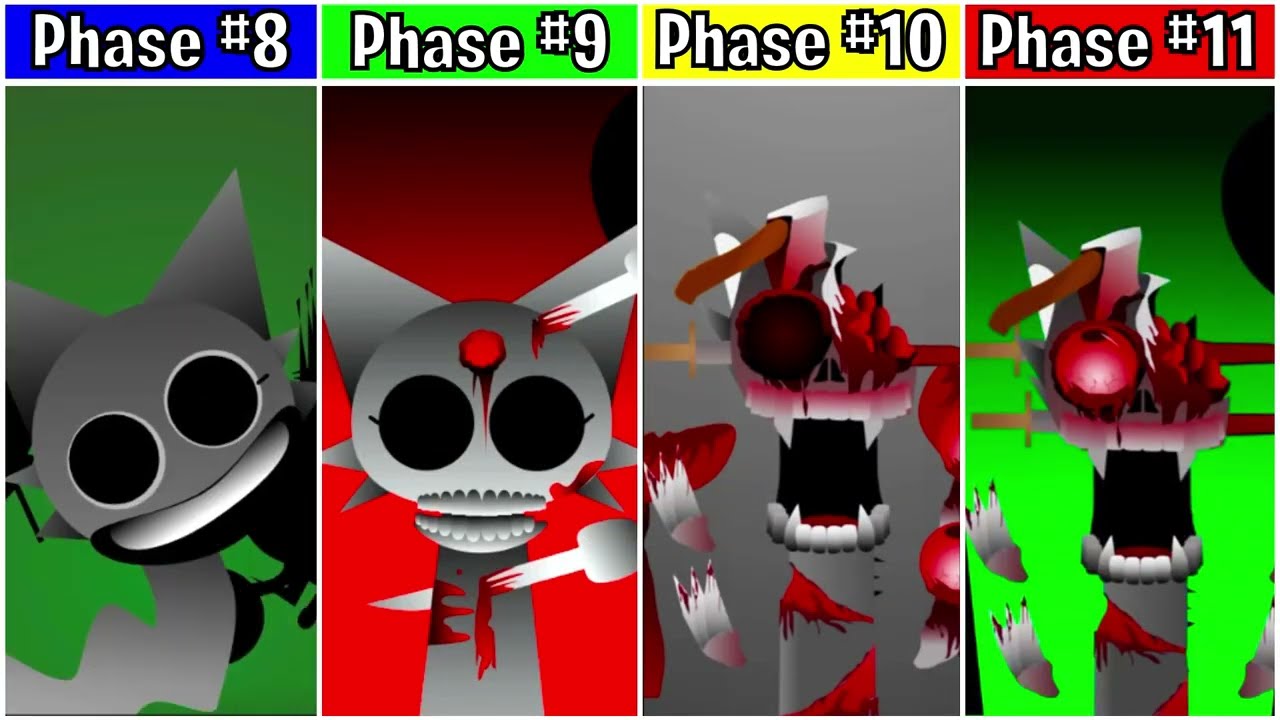 Incredibox Sprunki Phase 8 vs 9 vs 10new vs 11new