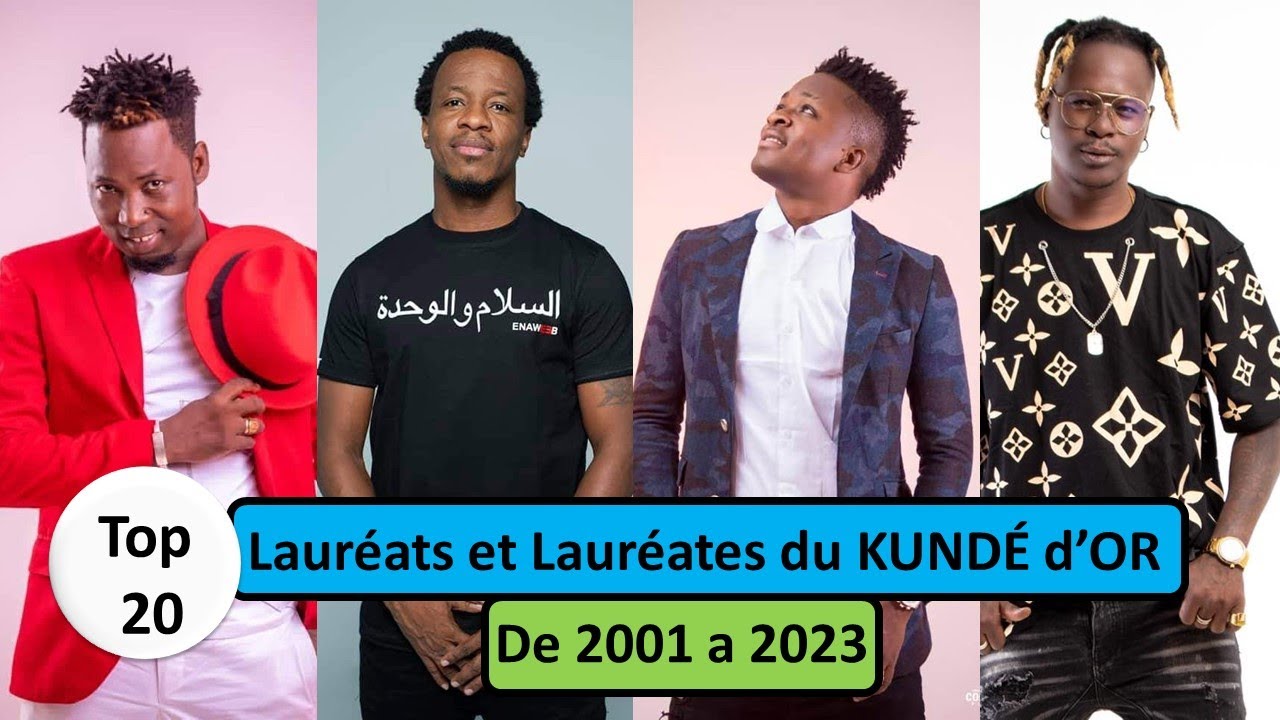 Burkina Faso : Les artistes qui ont gagnés le KUNDE d'or de 2001 a 2023.