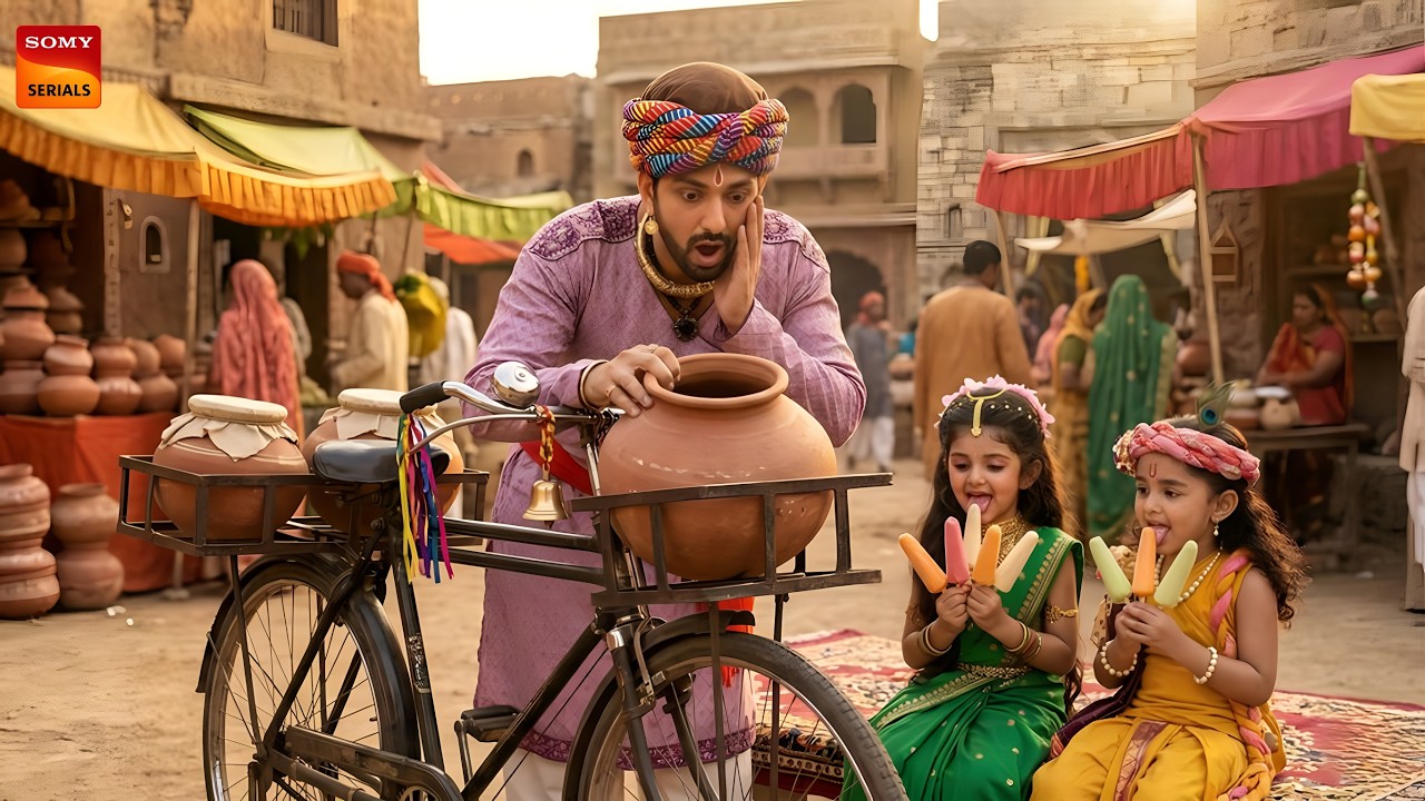 जब नंद बाबा बने मटका कुल्फी वाले कान्हा और राधा ने चट कर दी सारी कुल्फी|| Yashomati Maiya K Nandlala