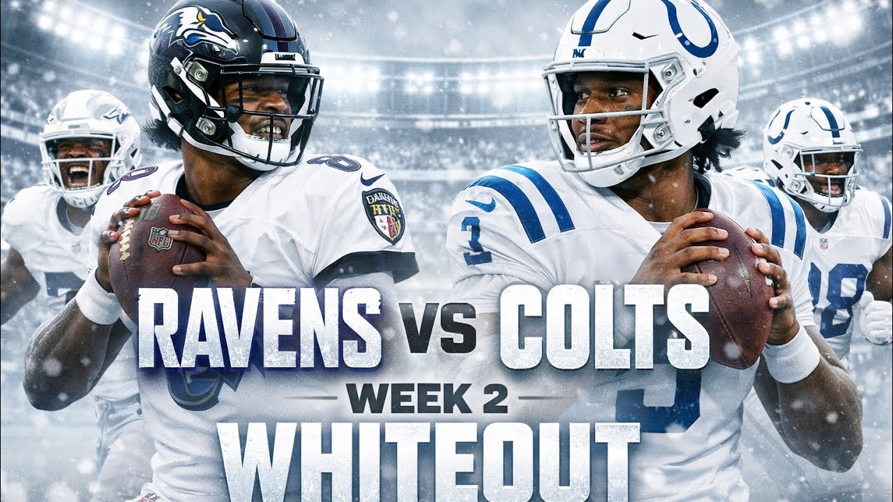 Ravens vs Colts Whiteout video 