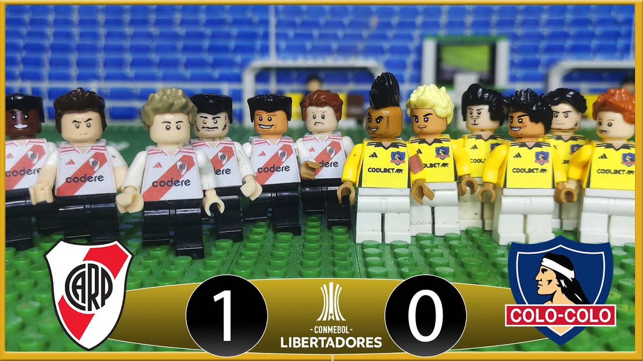 River Plate 1-0 Colo Colo - Cuartos de Final Vuelta CONMEBOL LIBERTADORES F&uacute;tbol LEGO - Stop Motion