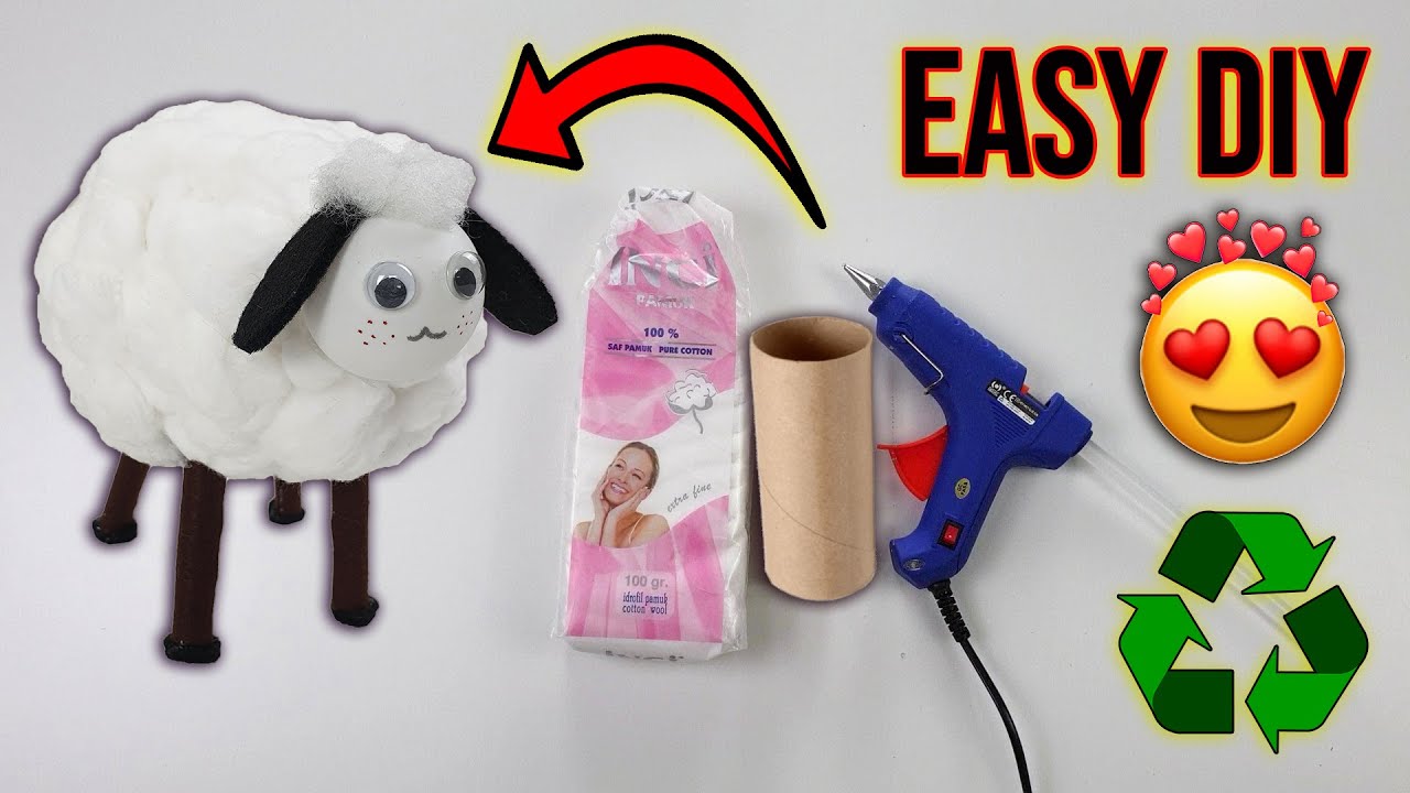 TOILET PAPER ROLL CRAFTS / Easy DIY / Recycle / Idea / It Was Very Cute / Sheep Making