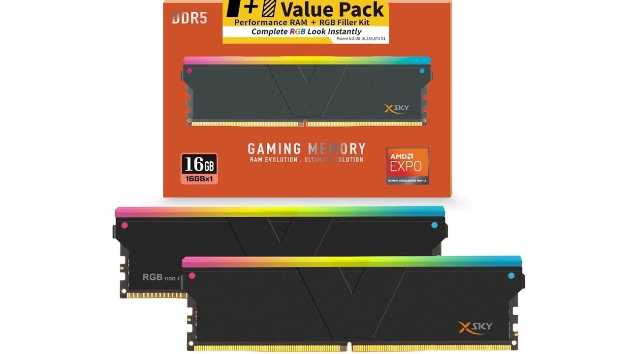Компания V COLOR выпустила комплект оперативной памяти DDR5 1+1 и RGB-подсветку для игровых сборо...