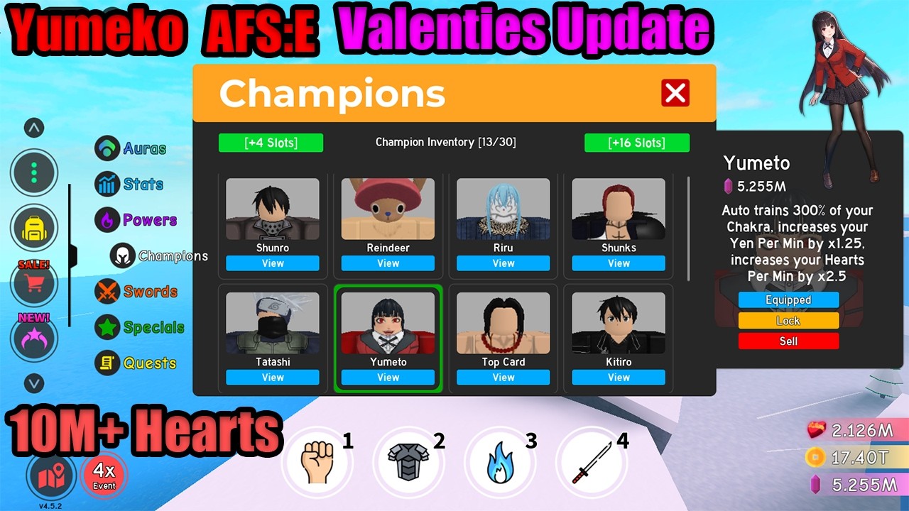 Getting Yumeko in 10M+ Hearts in the AFSE Valentines Update