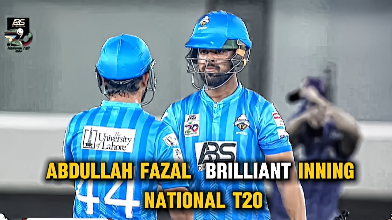 ABDULLAH FAZAL BRILLIANT INNING IN NATIONAL T20 💯🔥HASHIR EDITS #nationalt20 #babarazam 