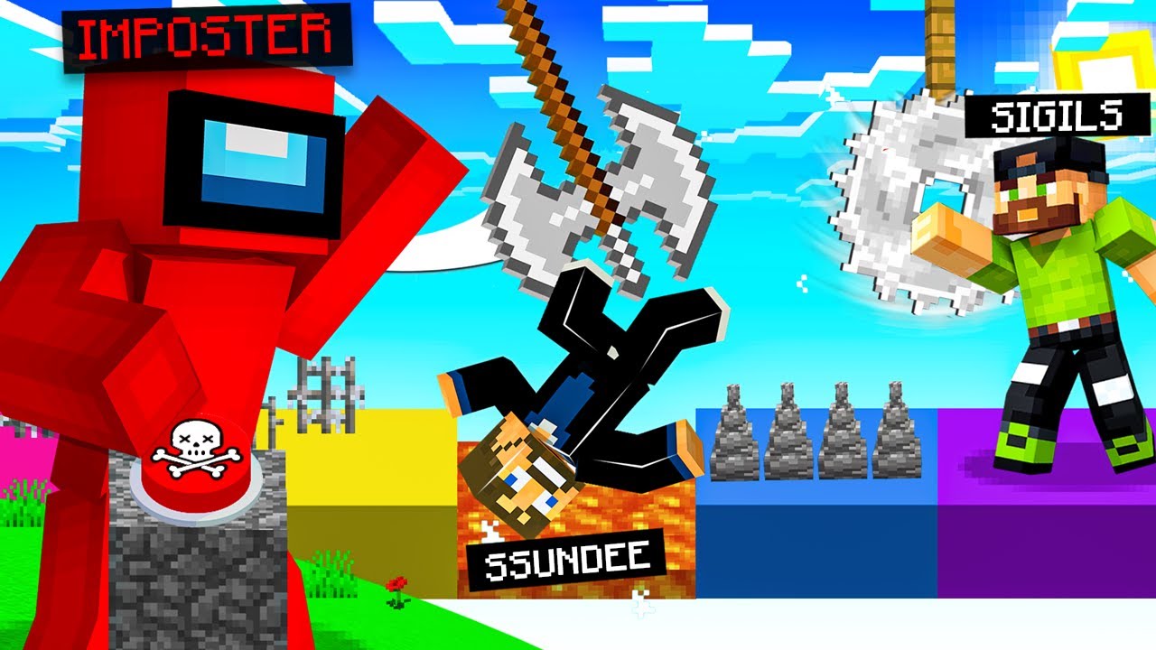 Escaping the Imposter in Minecraft... (Death Run)
