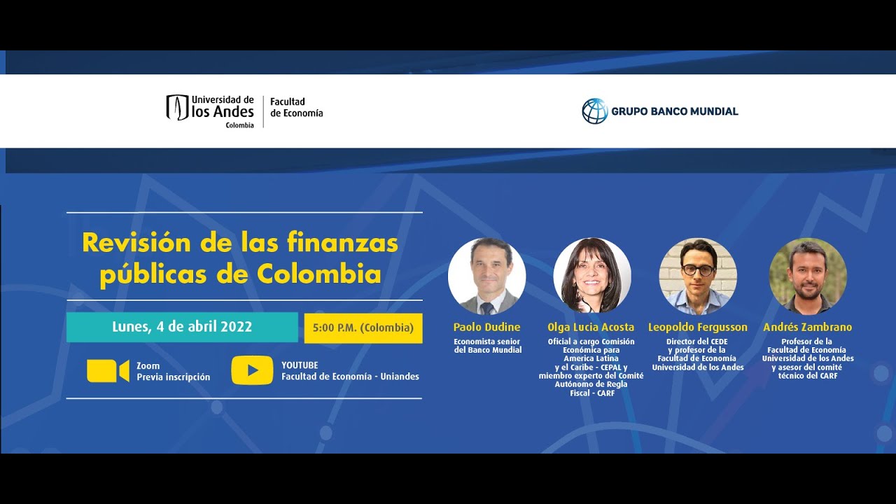 Revisión de las finanzas públicas de Colombia | Banco Mundial y Facultad de Economía Uniandes