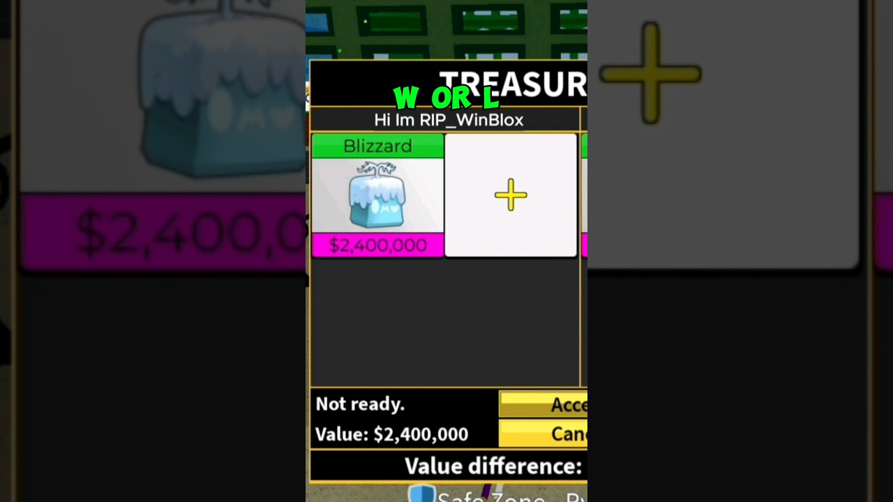 Trading Blizzard in #bloxfruits