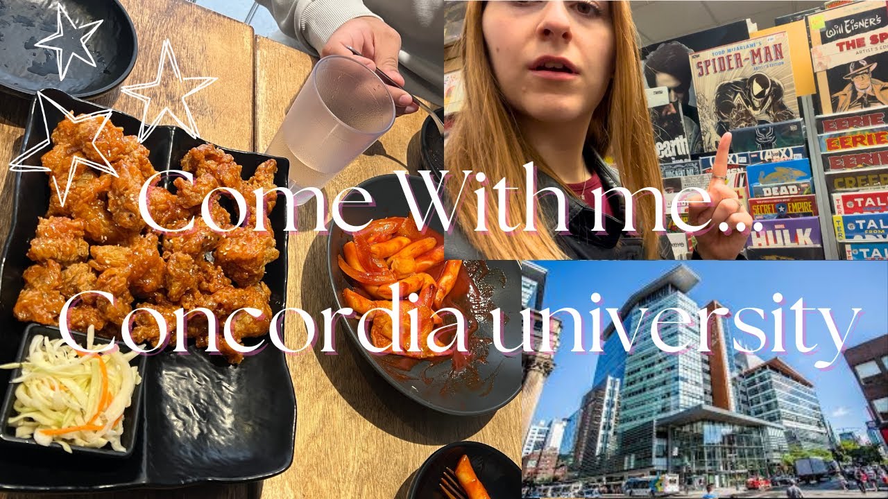 A day around Concordia University| comic books |funko pop | H Mart | Asian food | Montreal