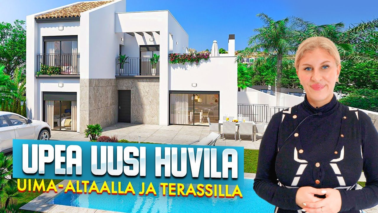 Upea uusi huvila myytävänä omalla uima-altaalla ja terassilla | Alegria kiinteistö