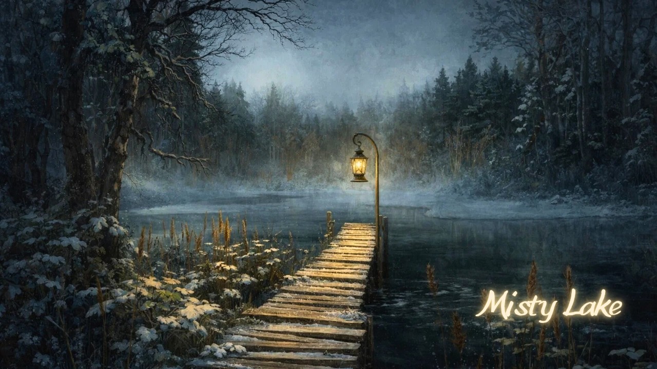 The Lantern at Misty Lake | Peaceful Cozy Lofi for Quiet Nights