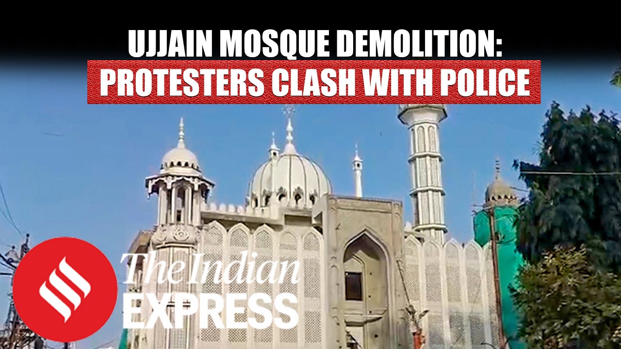 Tensions Escalate In Ujjain As Protesters Clash With Police Over Mosque Demolition