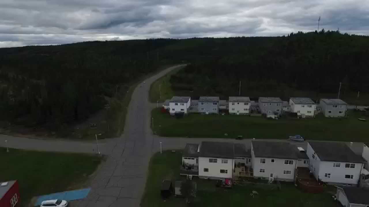 Community  of Churchill Falls by Drone