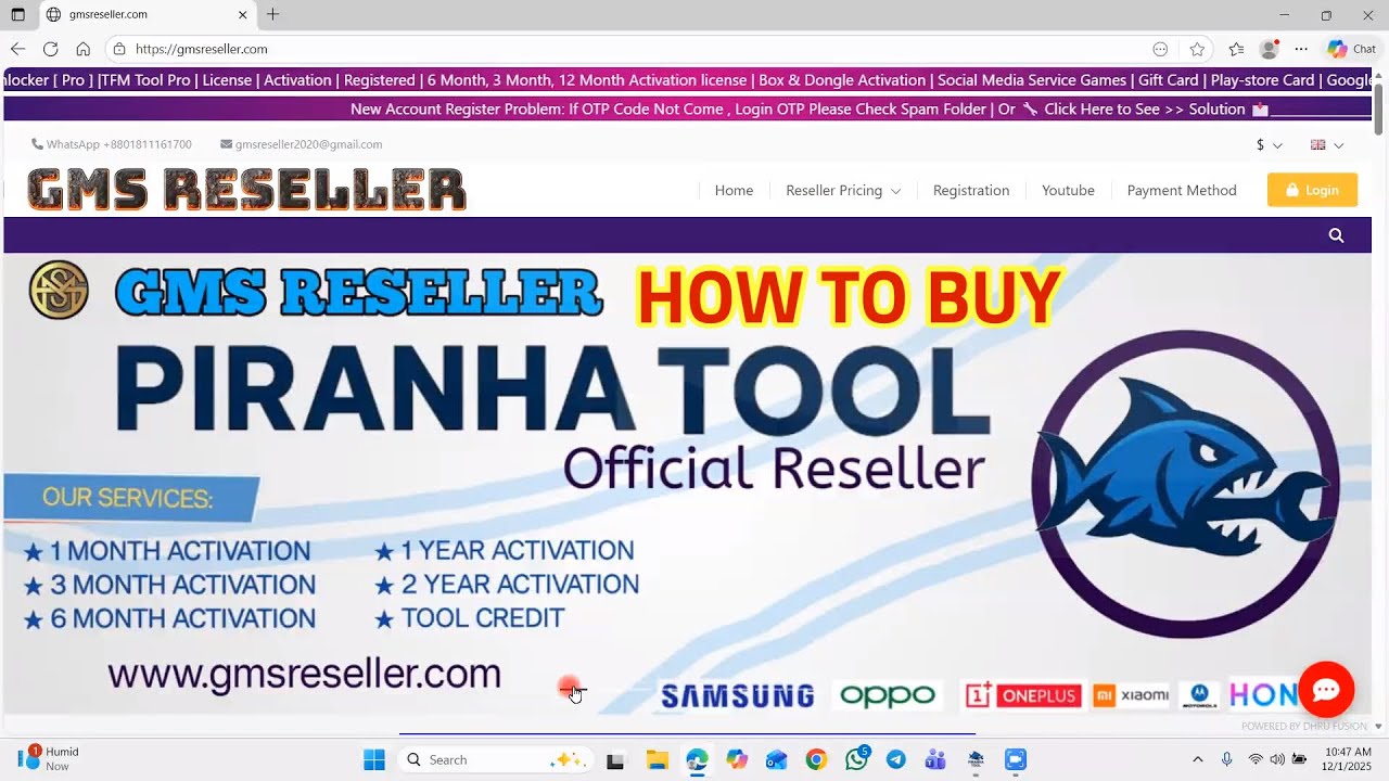 How To Buy Piranha tool With Gms Reseller
