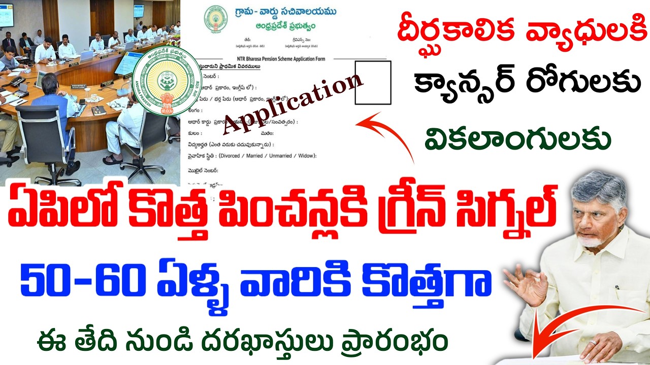 Ap New pensions update|ఏపిలో కొత్త వారికీ దరఖాస్తులు మొదలు ముందుగా వీరికి మాత్రమే అవకాసం|Pensions|