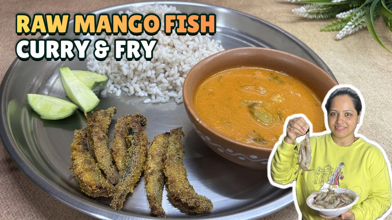 Goan Raw Mango(कैरी)Prawn 🦐 Curry & Crispy Sardine 🎣 Rava Fry | Goan Seafood Thali @GoanSpiceHouse
