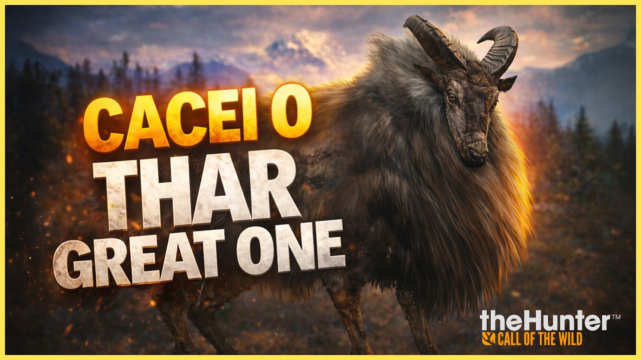 Derrubei o GREATONE DE TAHR do Himalaia - the hunter call of the wild ft. @ThunderGamesCOTW
