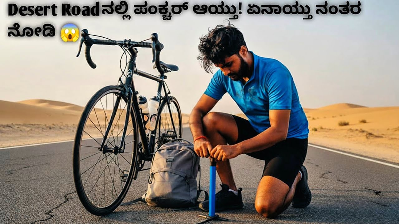 ಸೈಕಲ್ ಪಂಕ್ಚರ್ ಆಗ್ಬಿಟ್ಟಿತು ಮಧ್ಯೆ! 😱 | Beawar to Bhilwara Ride.#triplecapture