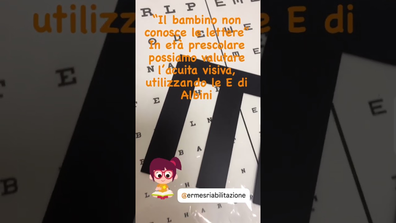 Misurazione della vista in et&agrave; prescolare #ortottista #bambini #miop&iacute;a #astigmatismo #ipermetropia