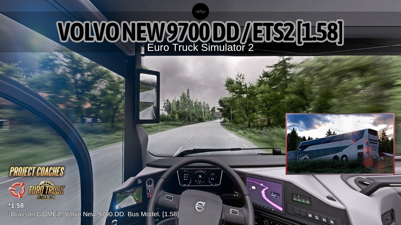 🚍  Nordic Tour with the New Volvo® 9700 [DD] Bus. ETS2-1.58 Gameplay. [Snowymoon V2.3.0+Nvidia® FX]