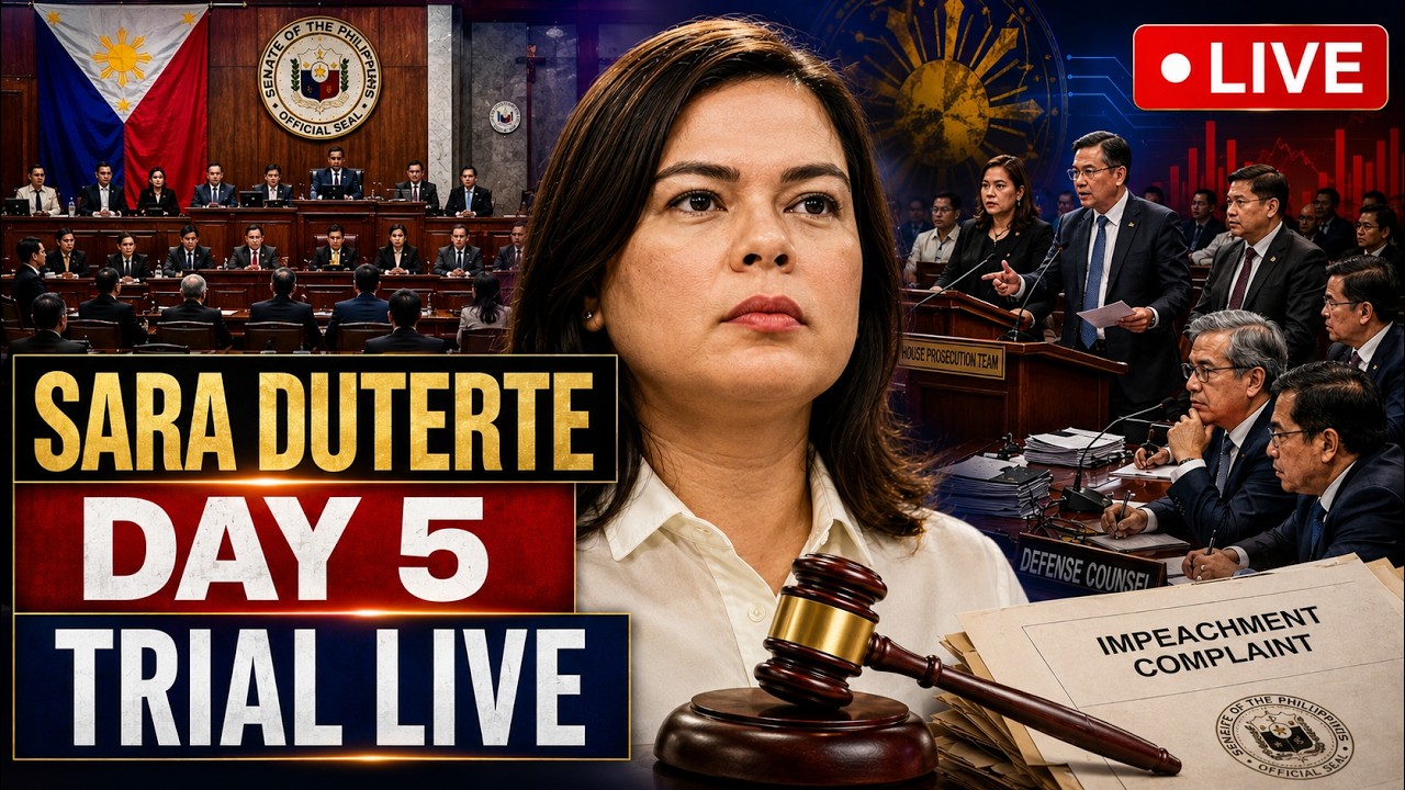 LIVE: Sara Duterte Impeachment Trial | Day 5 Senate Hearing | Philippines Updates LIVE