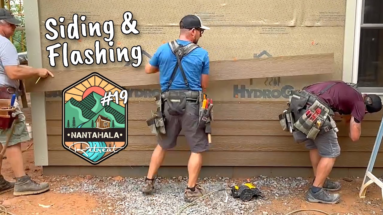 Монтаж сайдинга и фартуков | Строительство дома отдыха Nantahala Retreat № 19