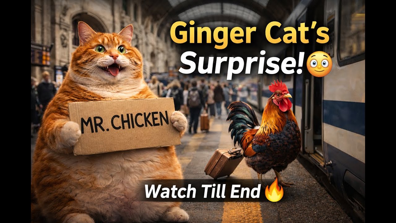 Funny Ginger Cat Had a Dangerous Idea 😳#trending #cat #funny