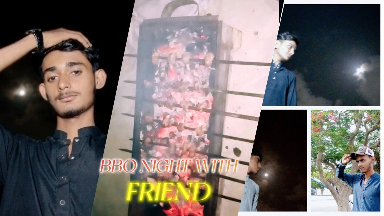 BBQ nigth wiht my all friend  volg 😍❤