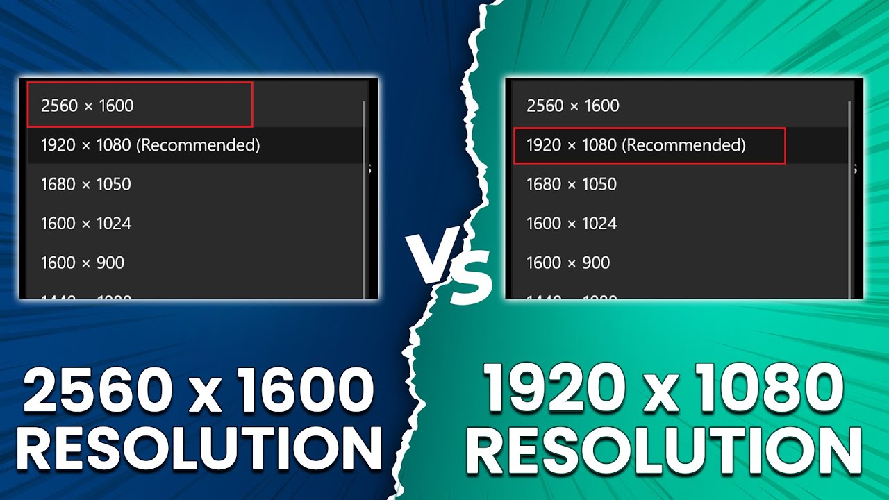 2560X1600 Resolution vs 1920X1800 Resolution - Which Screen Resolution Is Better?