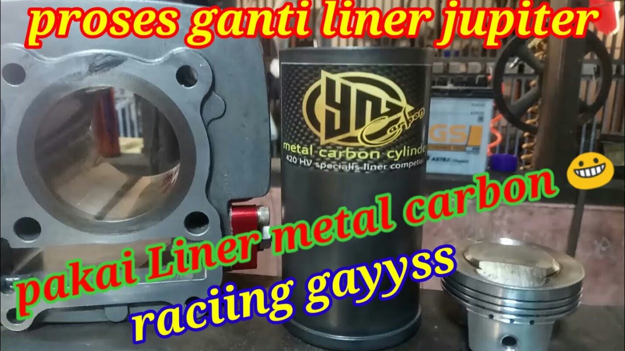Liner metal carbon cylinder 420 HV raciing . overbos jupiter pakai liner metal carbon raciing