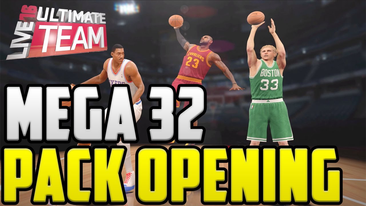 NBA Live 16 Ultimate Team Gameplay Ep 1: Mega 32 Pack Opening!!!