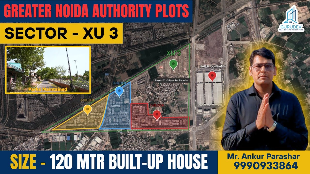 Greater Noida Sector Xu-3 | 120sqm Built-Up Authority Houses | Prime Resident Location | Full Detail